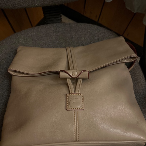 Dooney and Bourke Taupe toggle front florentine leather bag - Picture 9 of 9